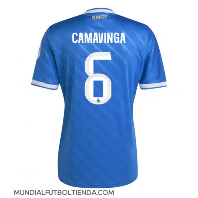 Camiseta Real Madrid Eduardo Camavinga #6 Tercera Equipación Replica 2025-26 mangas cortas Camiseta Real Madrid Eduardo Camavinga #6 Tercera Equipación Replica 2025-26 mangas cortas